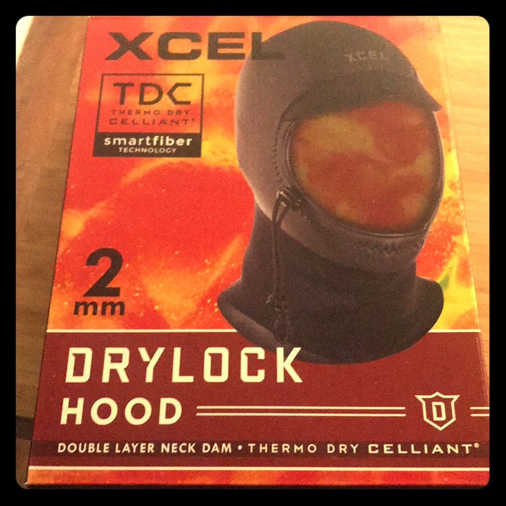 NWT Men’s Xcel 2mm Drylock Hood. Wetsuit Hood